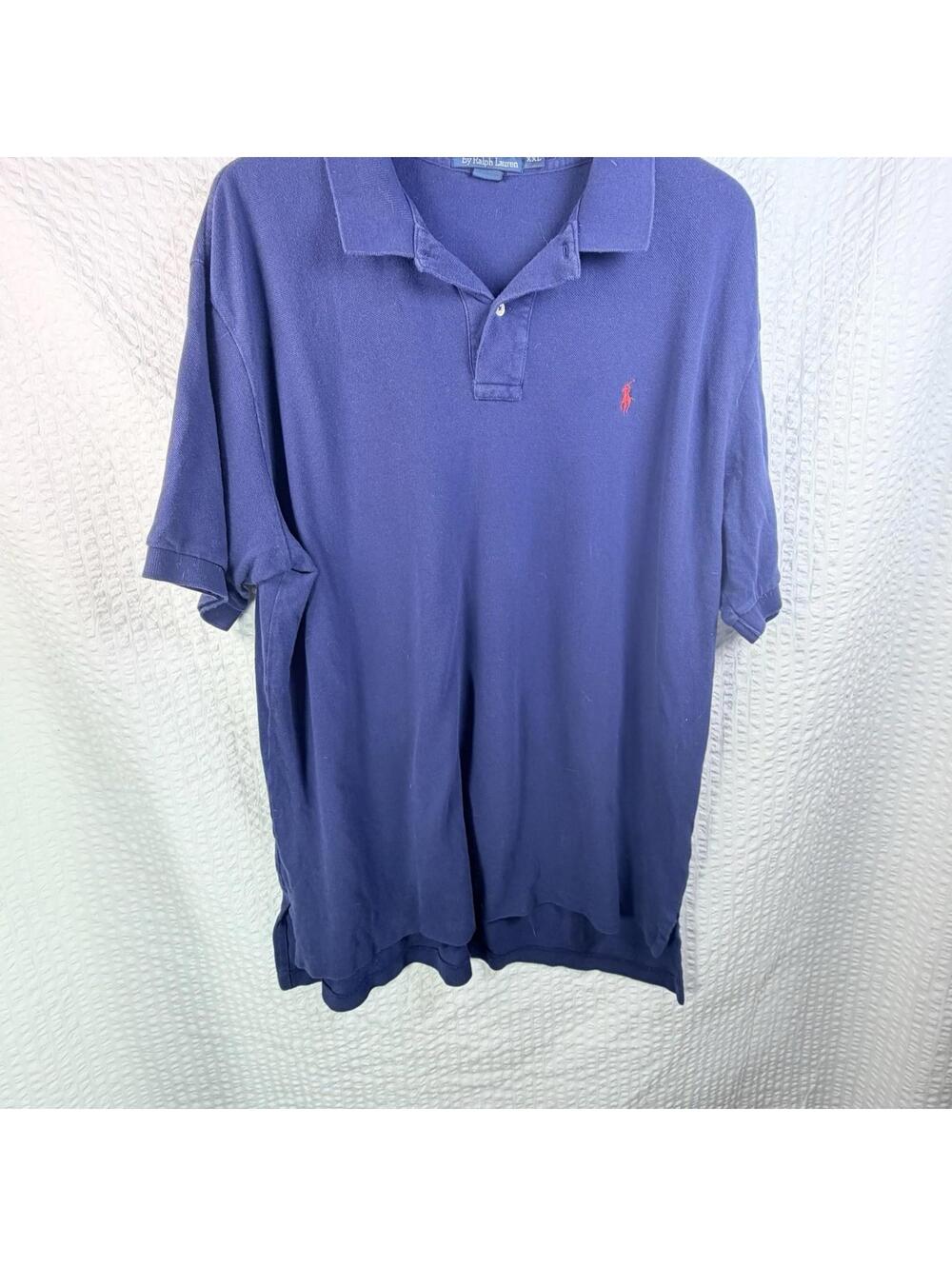Polo Ralph Lauren Polo Shirt Men's 2XL Blue Short Sleeve Classic Preppy